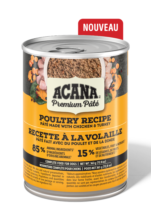 ACANA PREMIUM PÂTÉ™, Recette à la volaille